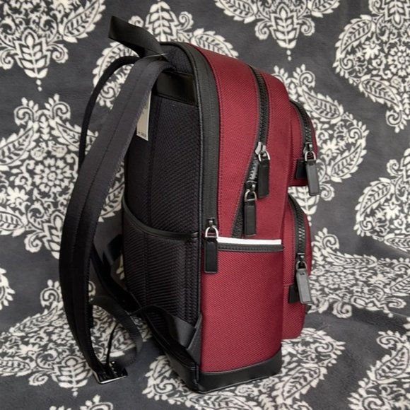 Michael Kors Kent Sport Utility Backpack Merlot - Picture 6 of 16